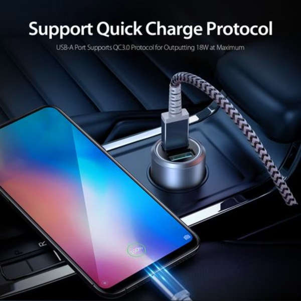 DUX DUCIS B40 Fast Dual Car Charger (2 USB @ 18W each)