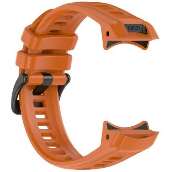 LOBO Silicone Strap Compatible With Garmin Instinct 3 - 50mm Models - Dark Orange