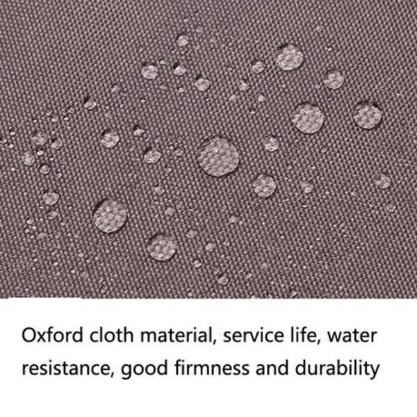 T4U Waterproof Oxford Nylon Sun Sail (5m x 2m) - Grey