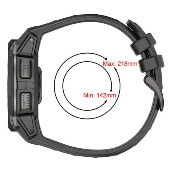 LOBO Silicone Strap Compatible With Garmin Instinct 3 - 50mm Models - Yellow
