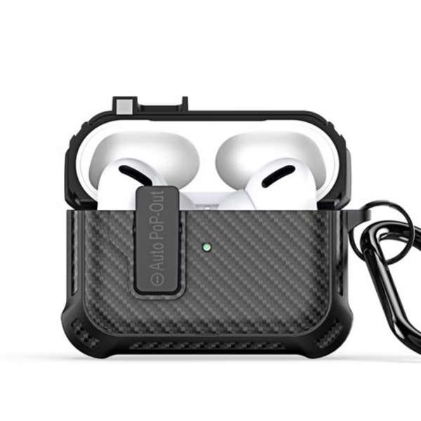 Dux Ducis TPU+PC Case with Carabiner for Apple Pods 3 (PECI Series)White - Black