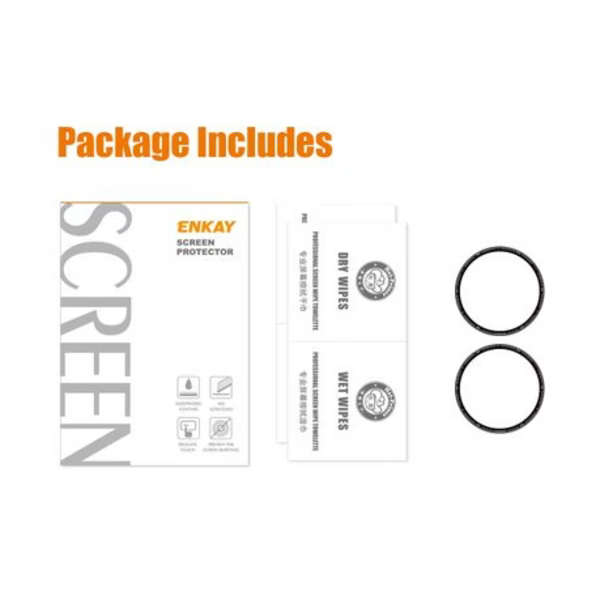 2x ENKAY Acrylic Screen Protectors with 3D Edge for Garmin Fenix 7