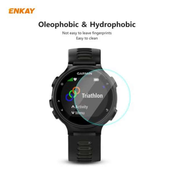 2 x Enkay Tempered Glass Film for Garmin Forerunner 735XT