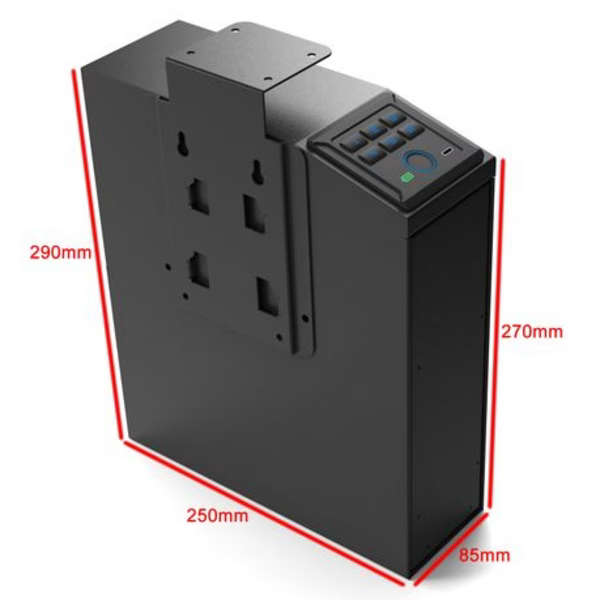 Biometric Handgun Safe With Quick Access Sliding Door &amp; 6 Digit Keypad