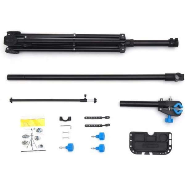 Bicycle Repair and Cleaning Stand - Twist Clamp - Black and Blue