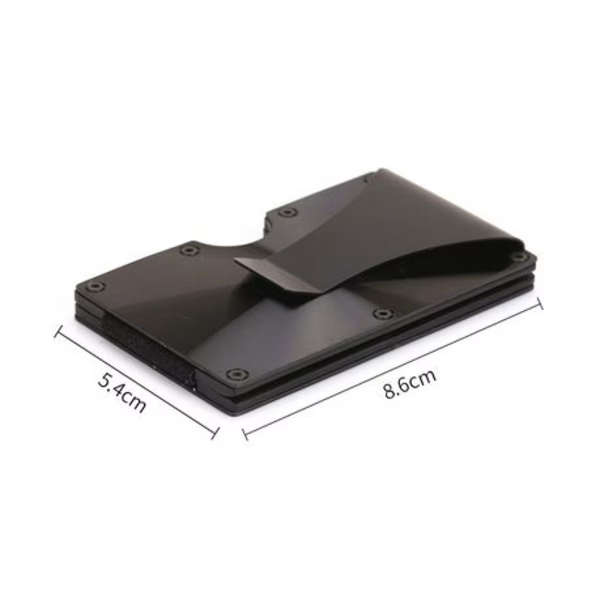 T4U Aluminium Minimalist Card Holder &amp; Money Clip RFID Blocking