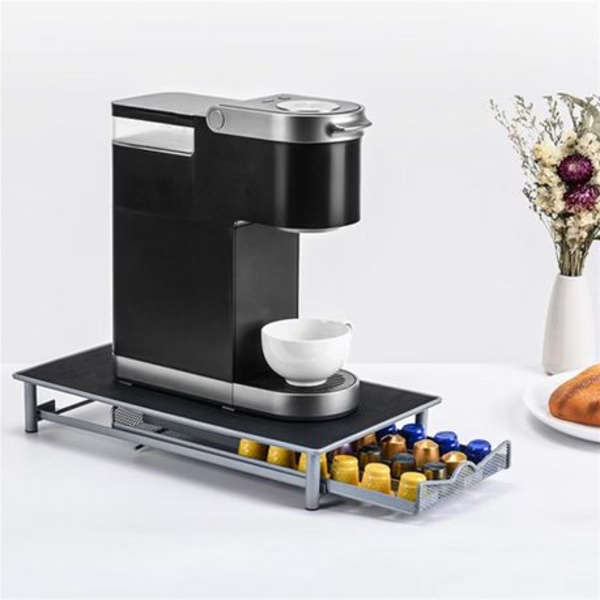 Coffee Capsule Storage Drawer Holds 40 Nespresso Coffee Capsules - Grey