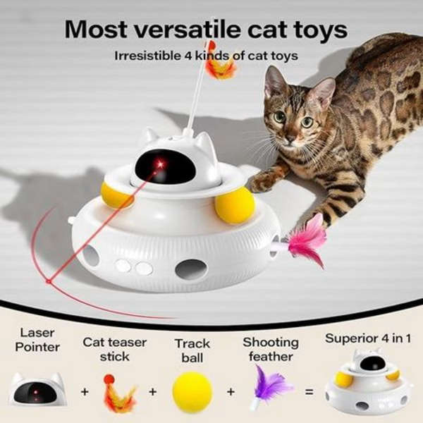 4-in-1 Interactive Smart Cat Toy