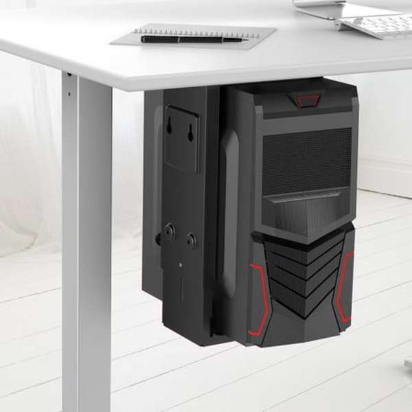 Under Desk CPU Tower Holder with Rotating Function