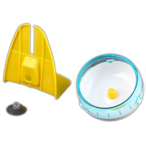 Silent Hamster Wheel With Stand &amp; Suction Cup