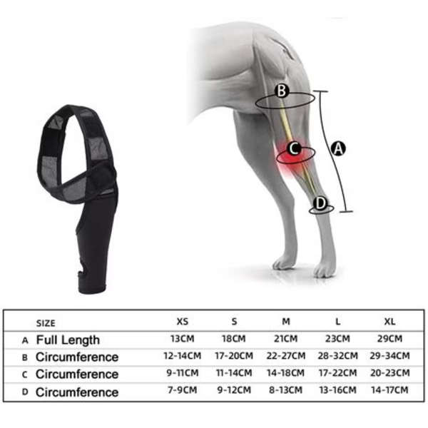 Dog Knee Brace - Fits Any Leg (Please Select Size)