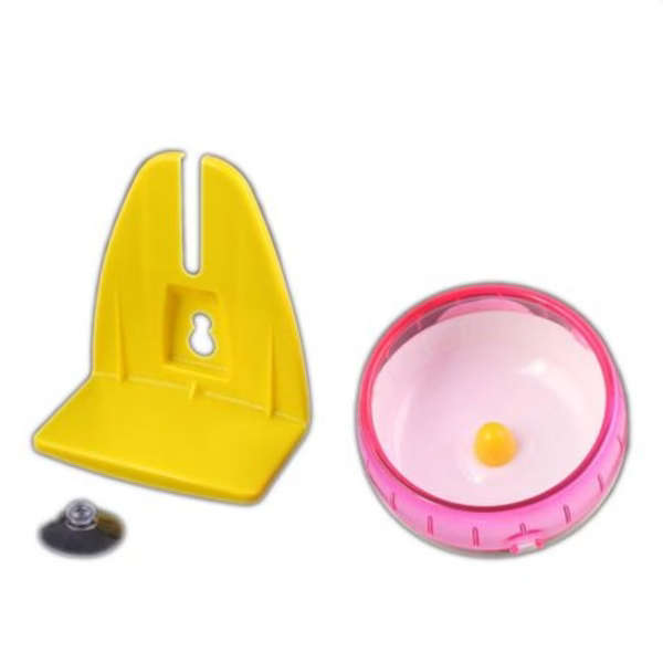 Silent Hamster Wheel With Stand &amp; Suction Cup