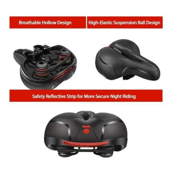 Bike Saddle Memory Foam Padded Oversized