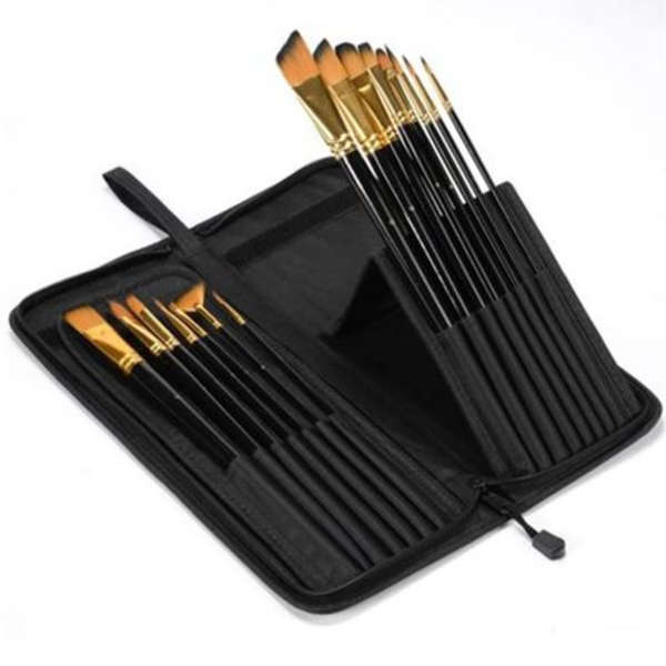 15 in 1 Long Handle Paint Brush Set