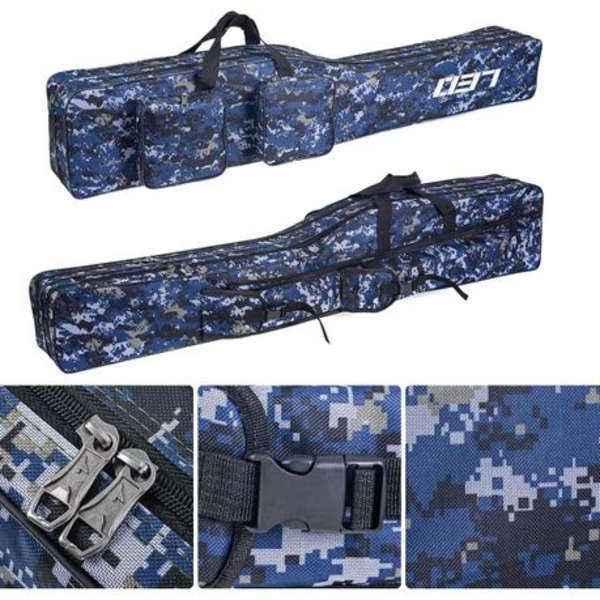 LEO Heavy-Duty Waterproof Fishing Rod Bag with Large Capacity Storage