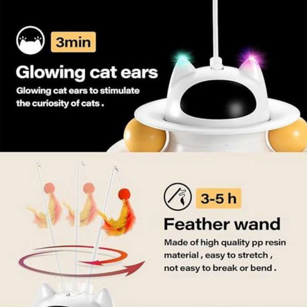 4-in-1 Interactive Smart Cat Toy