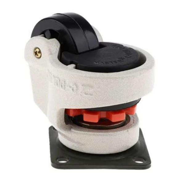 GD-40F Heavy-Duty Caster Wheels with Retractable Foot Pad-4 Pack-25kg Each