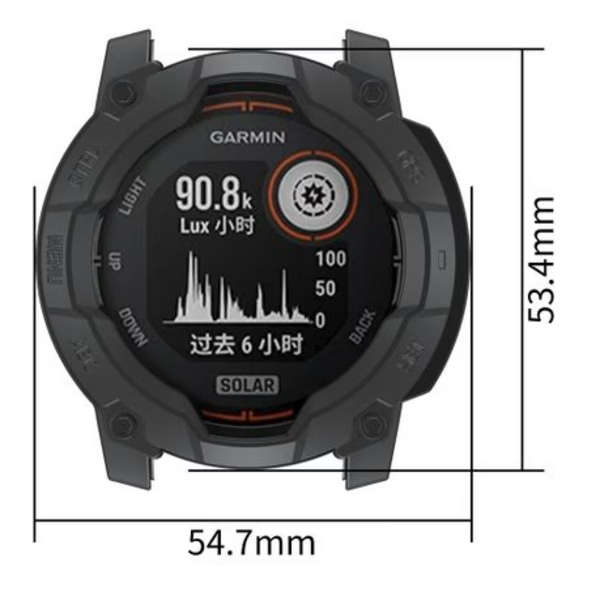 LOBO TPU Protective Bumper Cover for Garmin Instinct 3 Solar 50mm