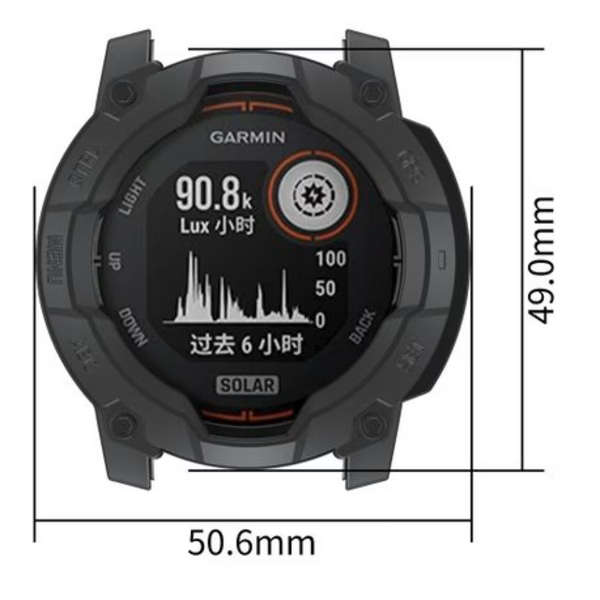 LOBO TPU Protective Bumper Cover for Garmin Instinct 3 Solar 43mm