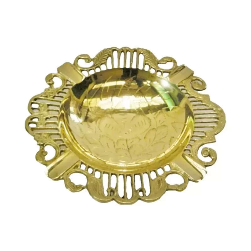 Ashtray Round Brass