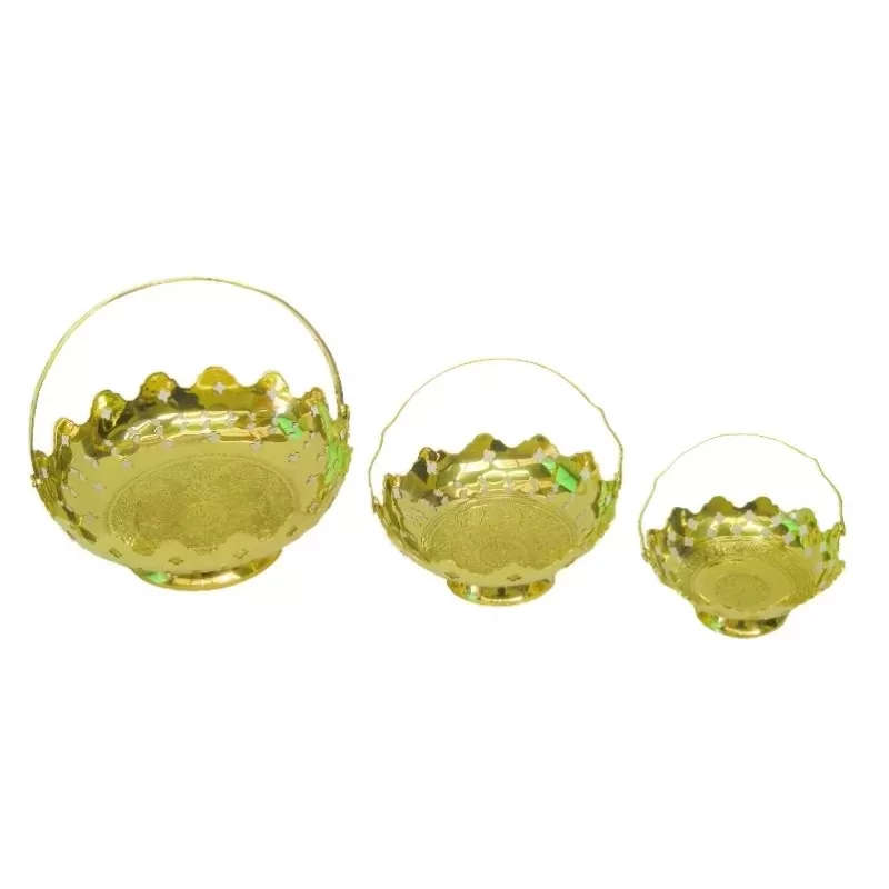 Baskets with handles, 3 Piece Set