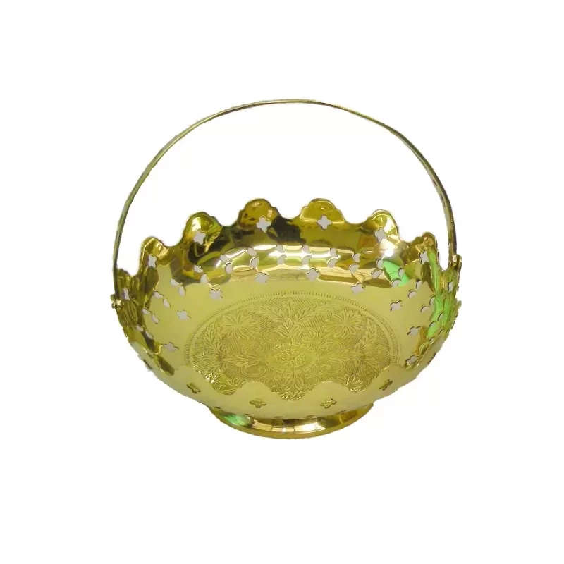 Engraved Basket with Handle