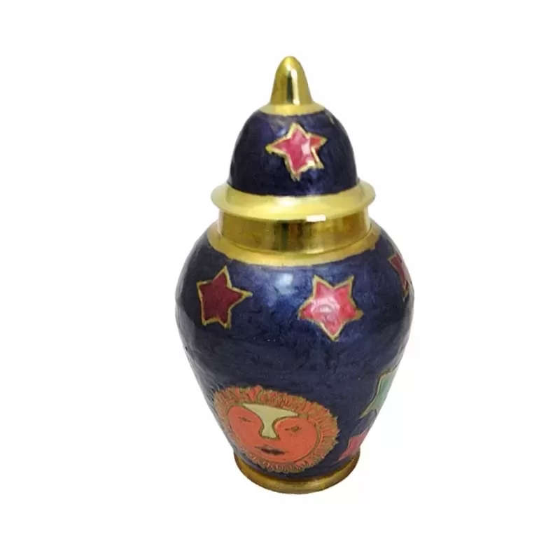 Ginger Jar Midnight Blue Sun Moon Star