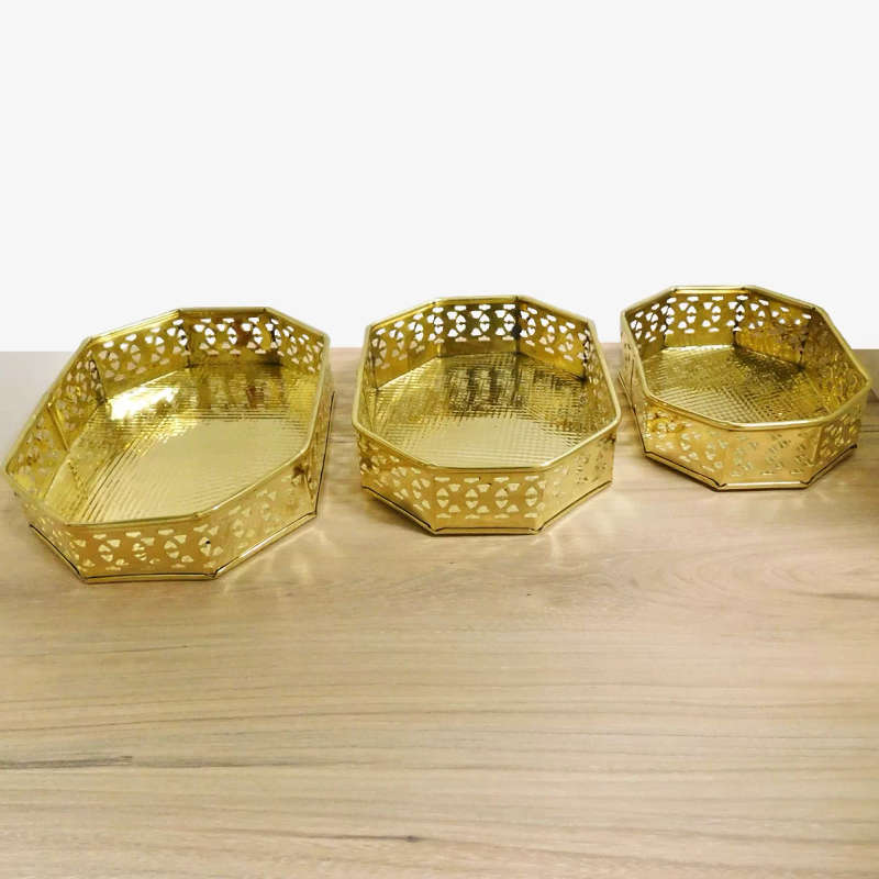 Geometric 3 Piece Tray Organiser Set