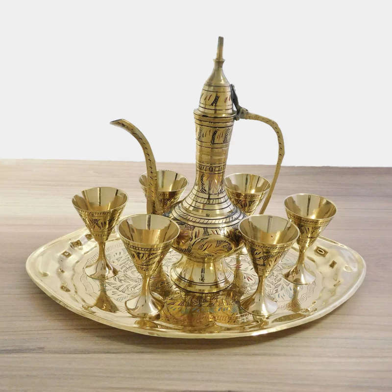 Oval Wine Set with Colour Engraving (12 inch)