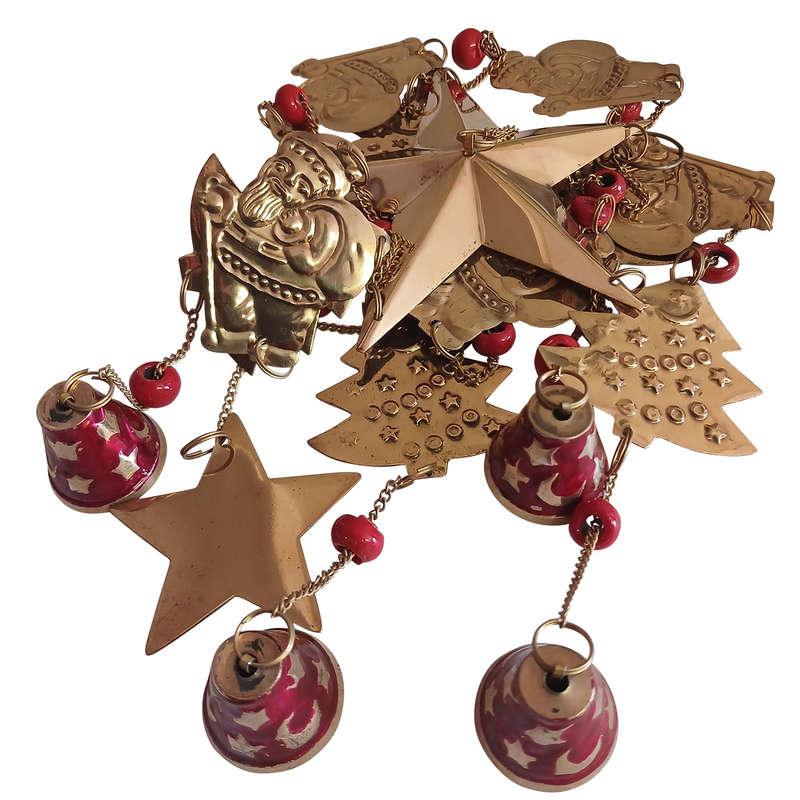 Brass Christmas Themed Wind Chime