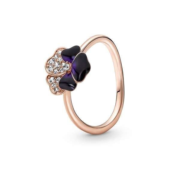 Pandora Jewels Deep Purple Pansy Flower - Ring - Size 54 ***special Price*** (180764C01-54) Women...