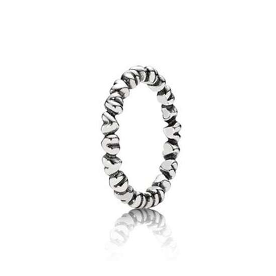 PANDORA JEWELS SMALL HEARTS - RING - Size 50  (190837-50)