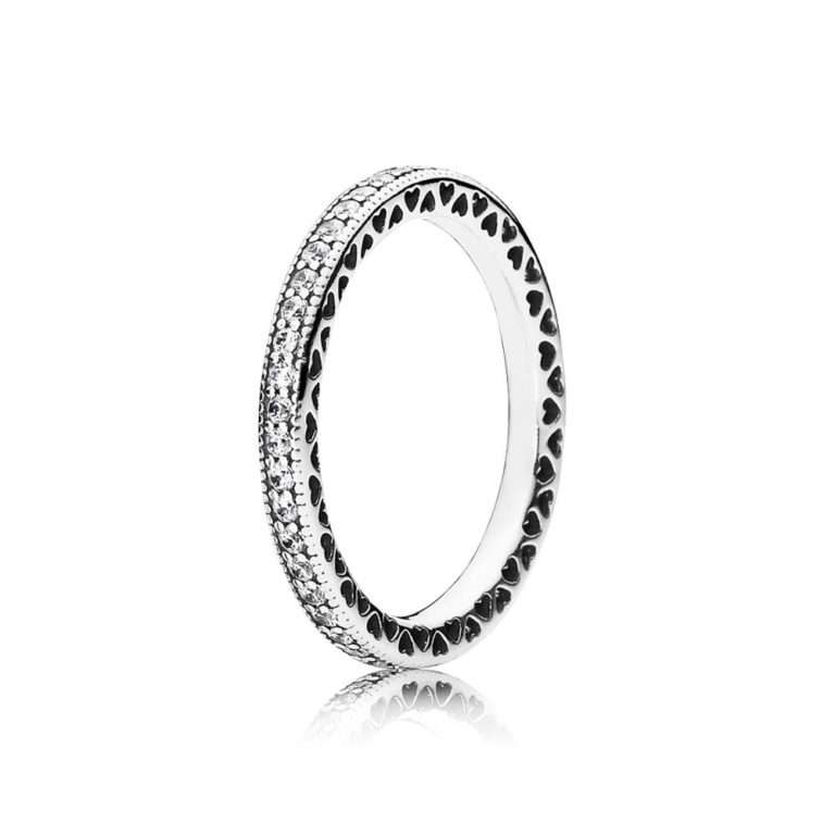 PANDORA JEWELS SPARKLE & HEARTS - RING - Size 50  (190963CZ-50)