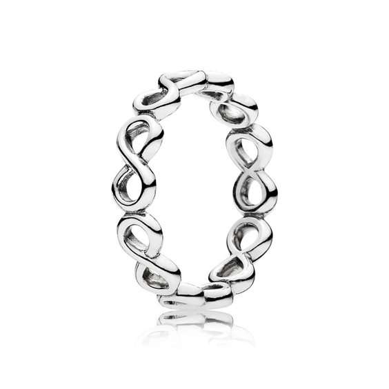 PANDORA JEWELS SIMPLE INFINITY BAND - RING - Size 50  (190994-50)
