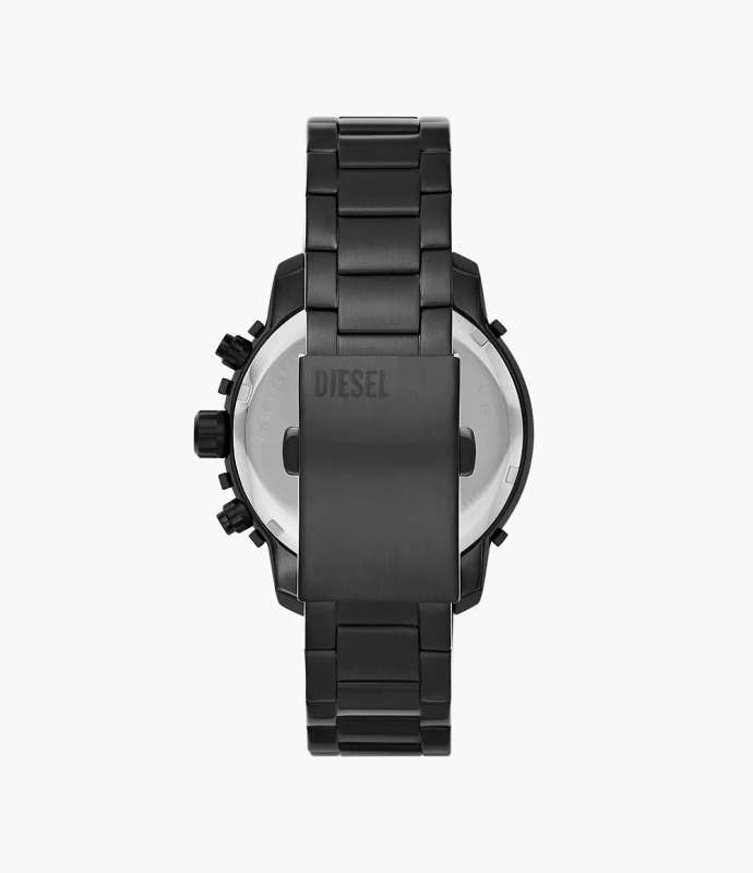 Diesel Griffed Chronograph Black Stainless Steel Men's Watch (DZ4605)