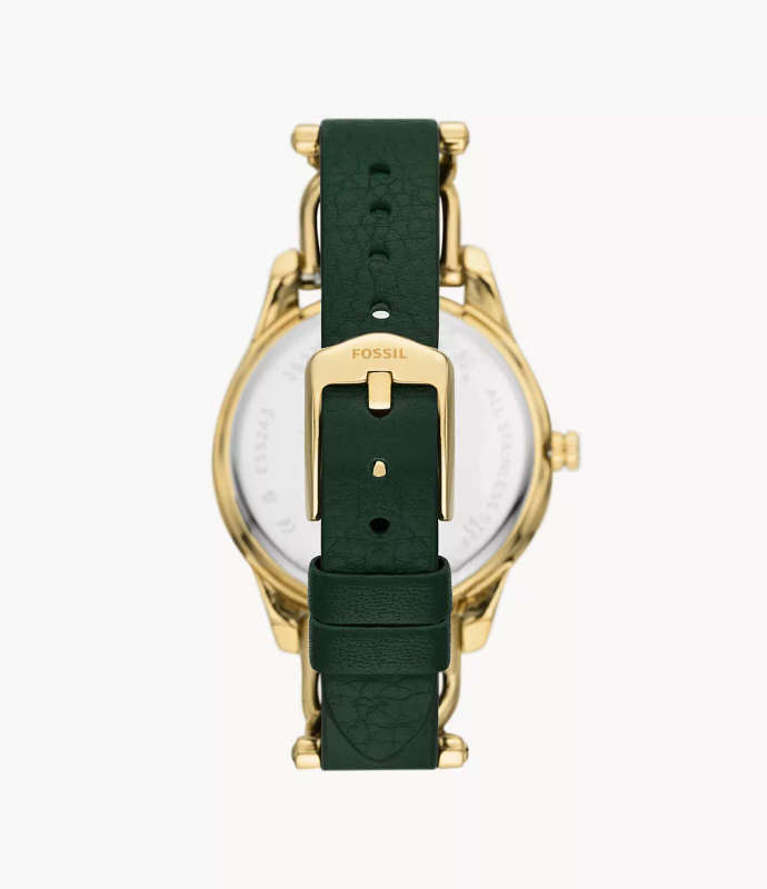 Fossil Stella Multifunction Green Eco Leather Watch (ES5243)