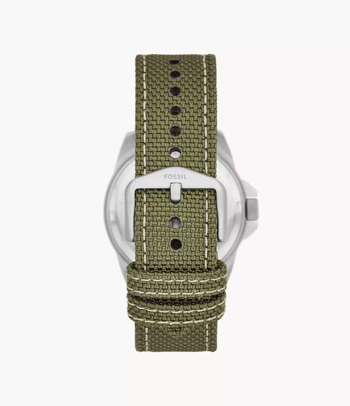 Fossil Men's Bronson Three-Hand Date, Stainless Steel Watch (FS5918)
