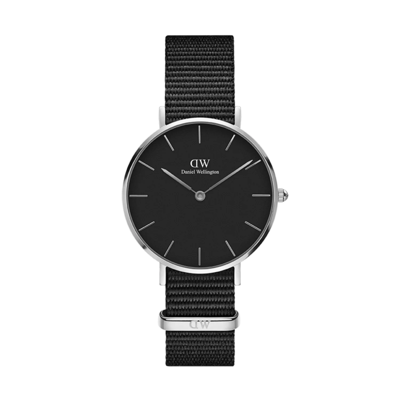 Daniel Wellington Petite Cornwall Silver Women's Watch (DW00100248) - Black Dial