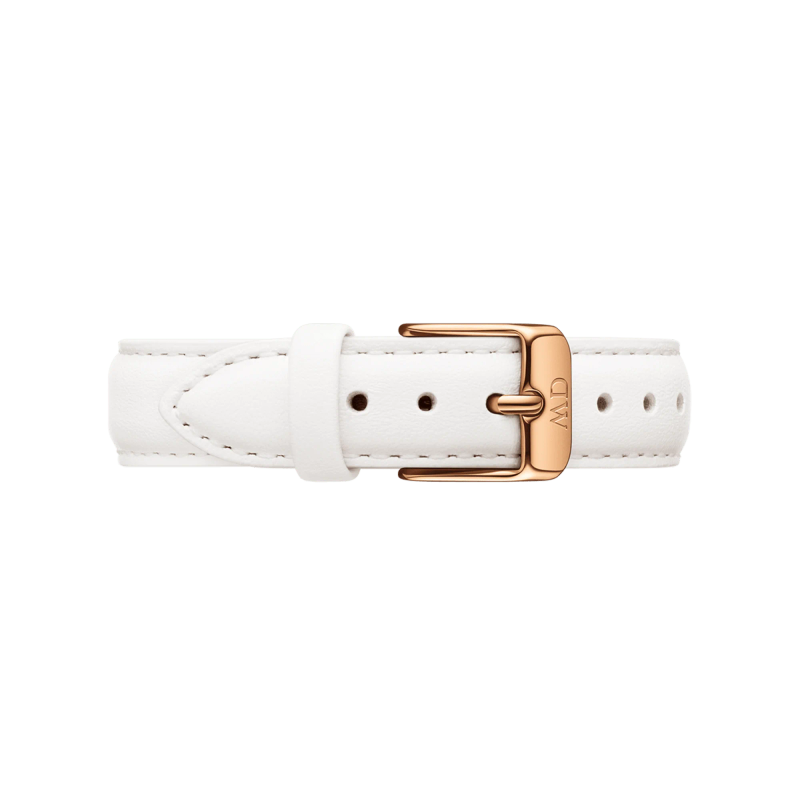 Daniel Wellington Women's Watch - Bondi White Leather (DW00100249) - Rose Gold