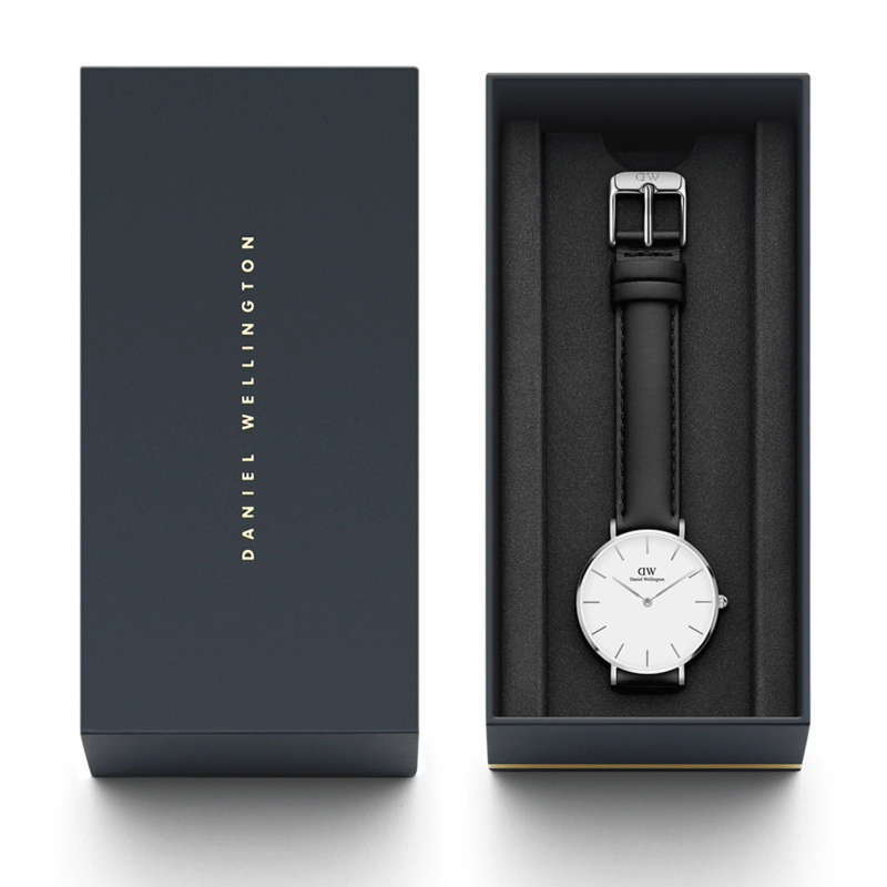 Daniel Wellington Women's Watch - Sheffield Brown Leather (DW00100242) - Silver case, white dial