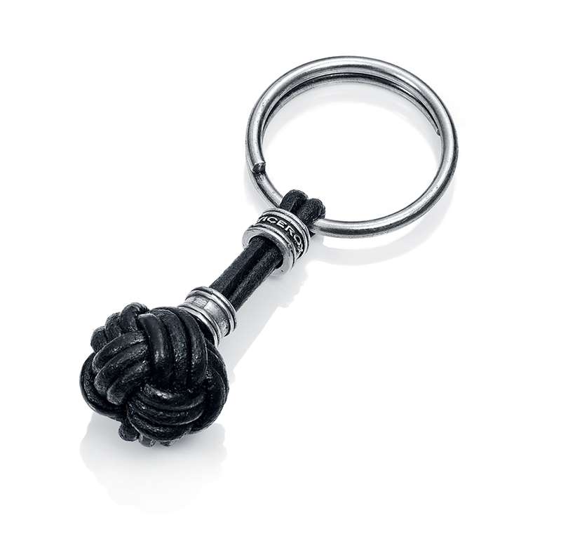 Viceroy Jewels Fashion 1203l09010 - Key Chain/Portachiavi - Silver-Plated Metal - Leather/Cuoio(1...