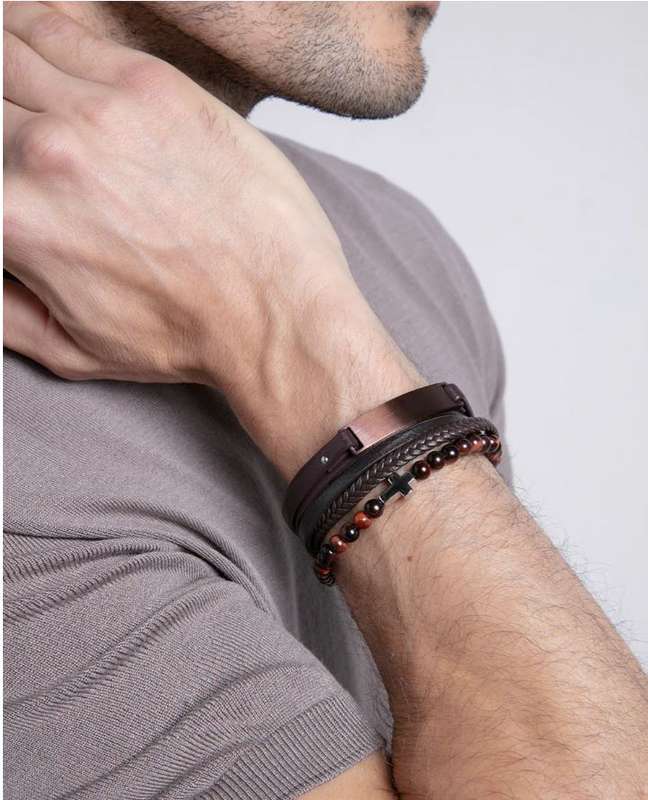Viceroy Jewels Men's Leather Bracelet (14121P01011)