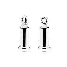 PANDORA CHARMS BARREL EARRINGS  (291002)