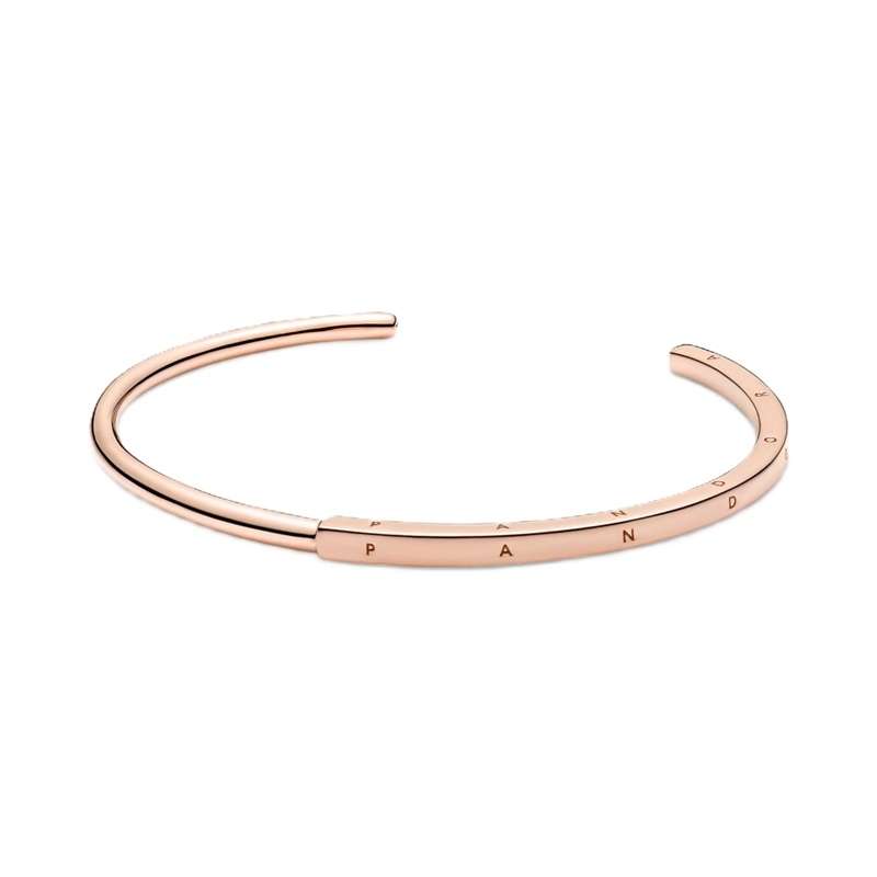 PANDORA JEWELS SIGNATURE I-D OPEN BANGLE  (589493C00-2)