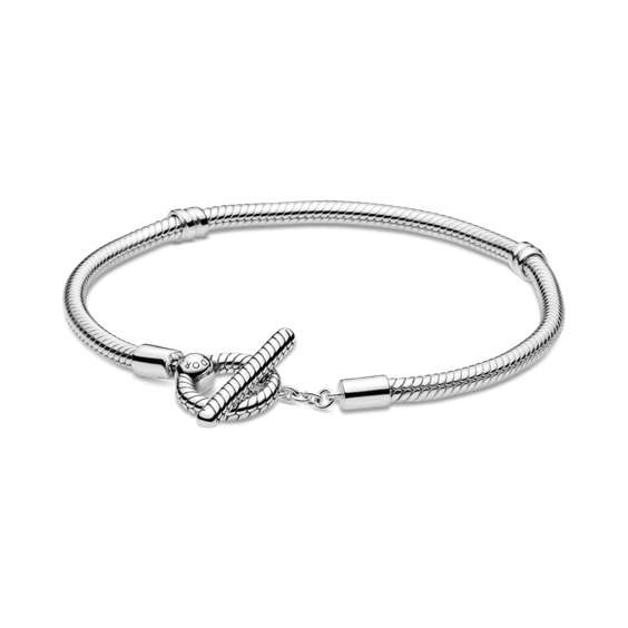 PANDORA JEWELS MOMENTS T-BAR SNAKE CHAIN - Size 17 * (599082C00-17)