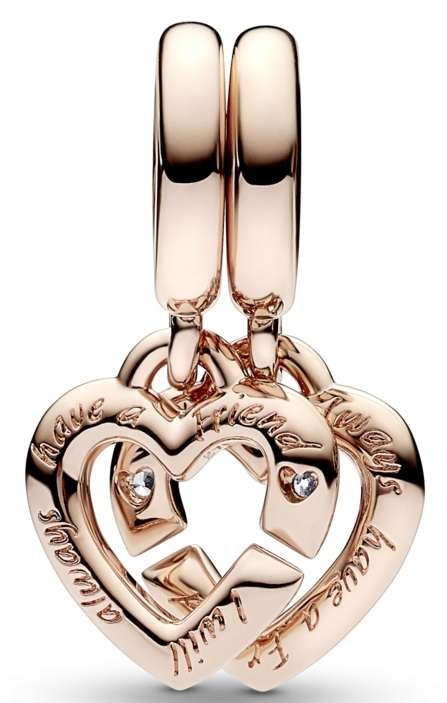 PANDORA CHARMS LINKED SISTER HEARTS (789538C01)