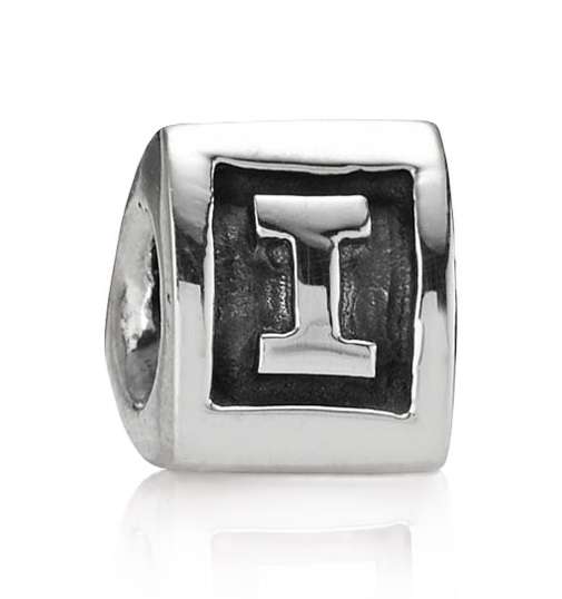 PANDORA CHARMS LETTER I INITIAL BEAD  (790323I)