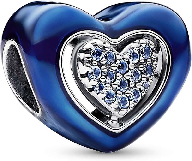 PANDORA CHARMS BLUE SPINNABLE HEART (792750C01)