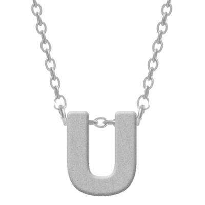 CO88 Jewels Women's Necklace (8CN-11020) - Alphabet Letters Collection