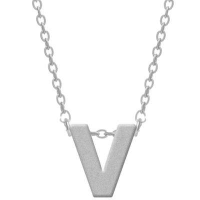 CO88 Jewels Women's Necklace (8CN-11021) - Alphabet Letters Collection